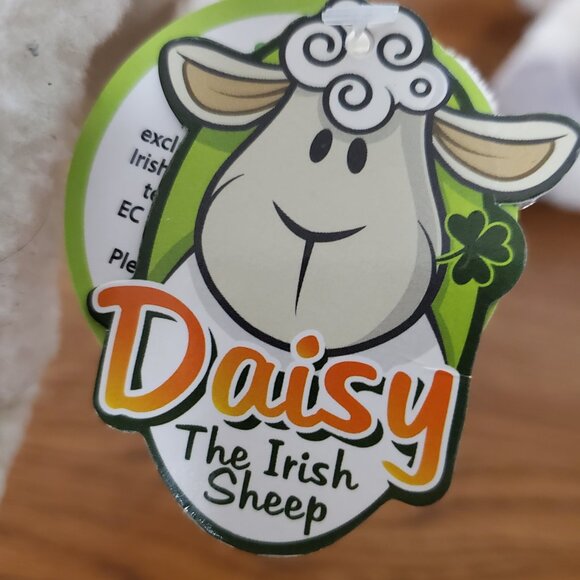 Plush Sheep Lot of 2 Daisy the Irish Sheep (New) & Ireland Brand Stuffed Animals - Picture 5 of 6